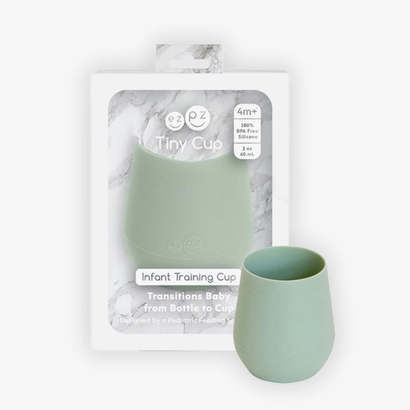 Ezpz Tiny Cup silikoninis mokomasis puodelis kūdikiui