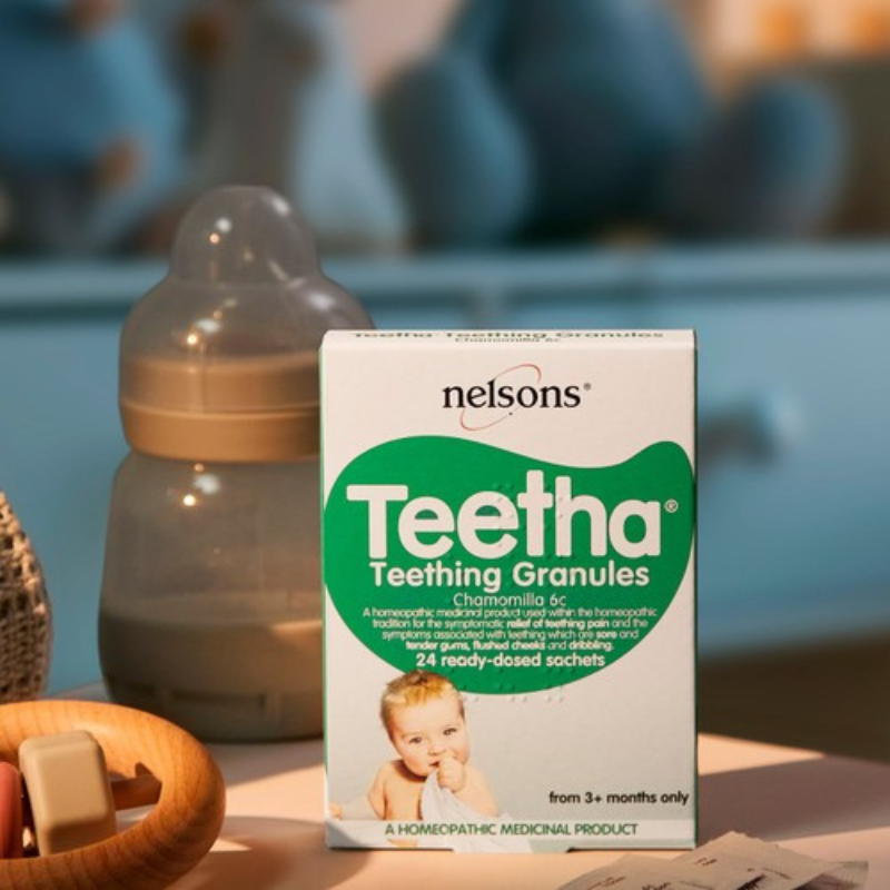 TEETHA homeopatinės granulės lengvinančios dantų skausmą