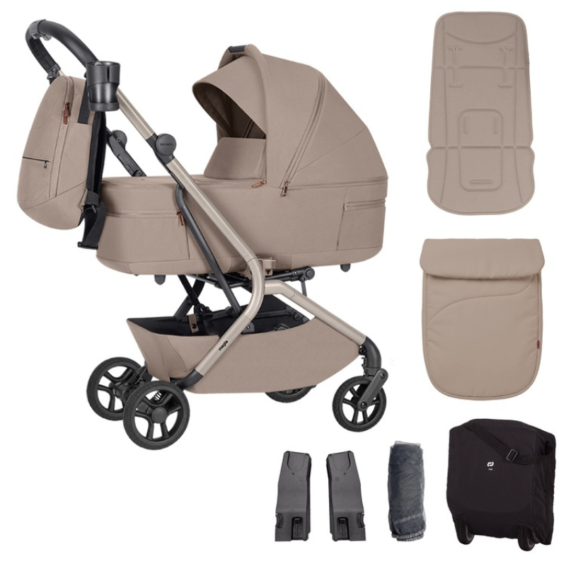 Kelioninis vežimėlis 2in1 Carrello Magia CRL-6655 Spice Beige