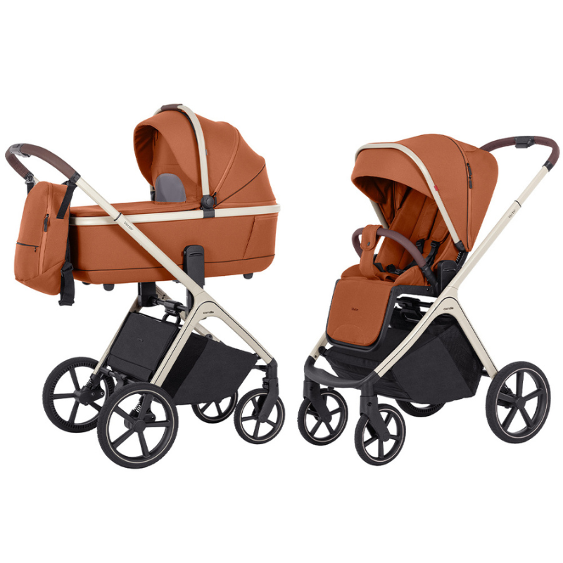 Vežimėlis 2in1 CARRELLO Vector CRL-6550 Coral Orange