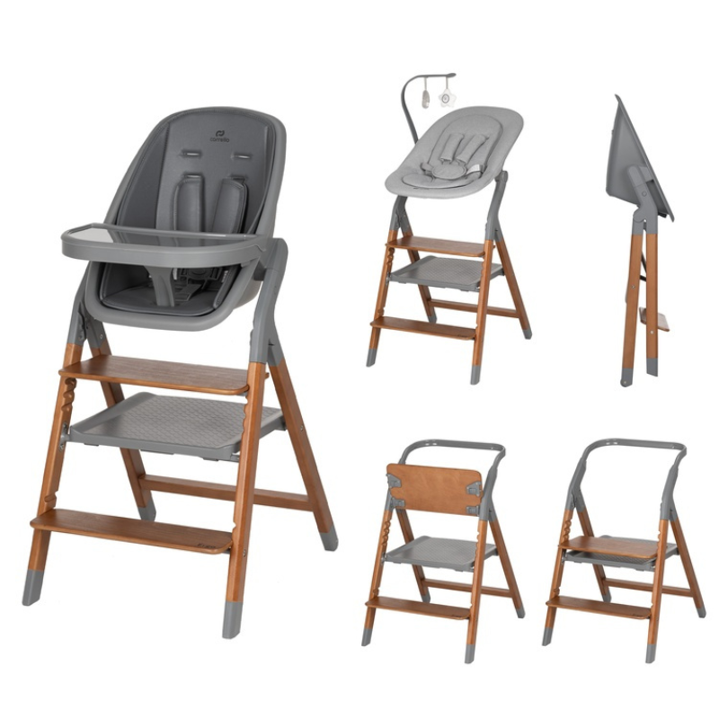 Carrello daugiafunkcinė maitinimo kėdutė ERGO CRL-16701 Night Grey