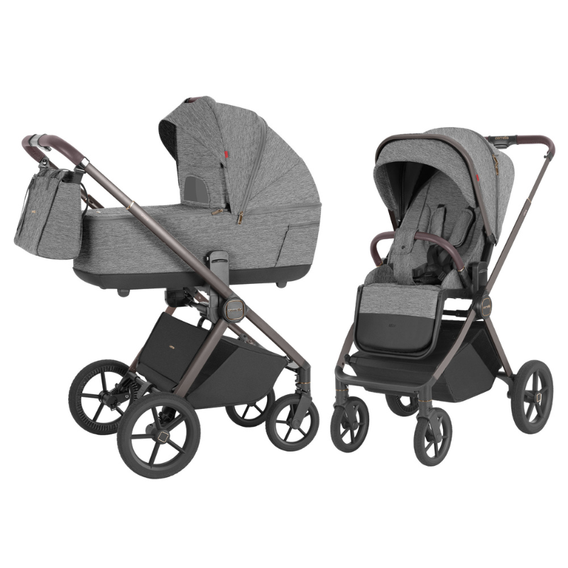 Vežimėlis 2in1 CARRELLO Ultra CRL-6527 Metal Grey