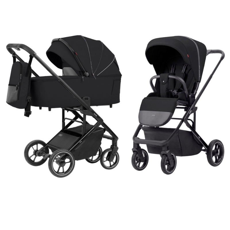 Vežimėlis 2in1 Carrello Alfa CRL-6507 Midnight Black