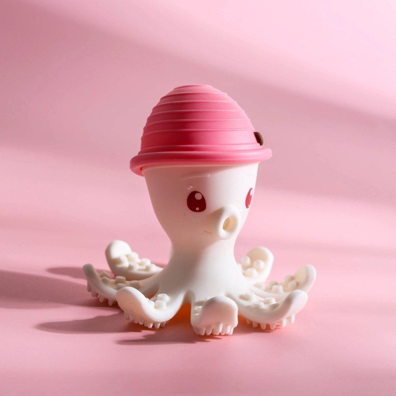 MOMBELLA kramtukas Octopus rožinis 3 mėn+