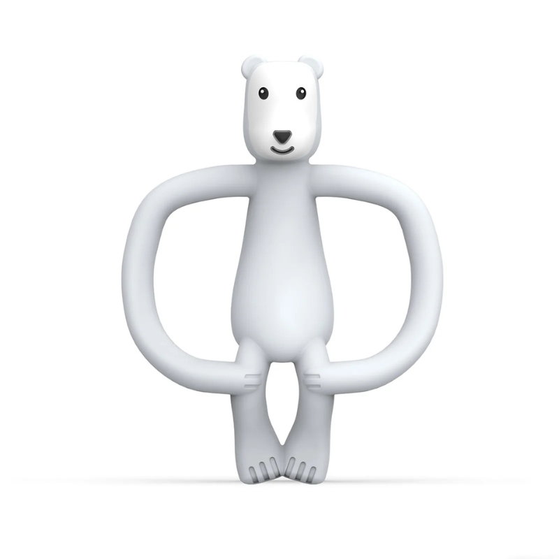 Matchstick Monkey Pomelo Polar Bear silikoninis kramtukas kūdikiams
