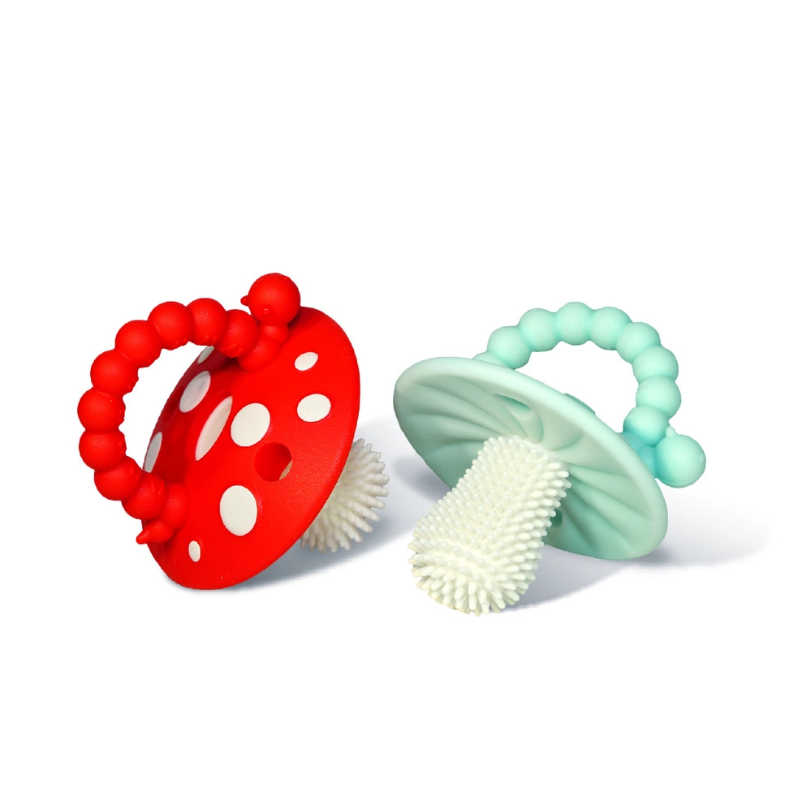 RaZbaby „Chompy“ grybo formos silikoniniai kramtukai – 2 vnt.