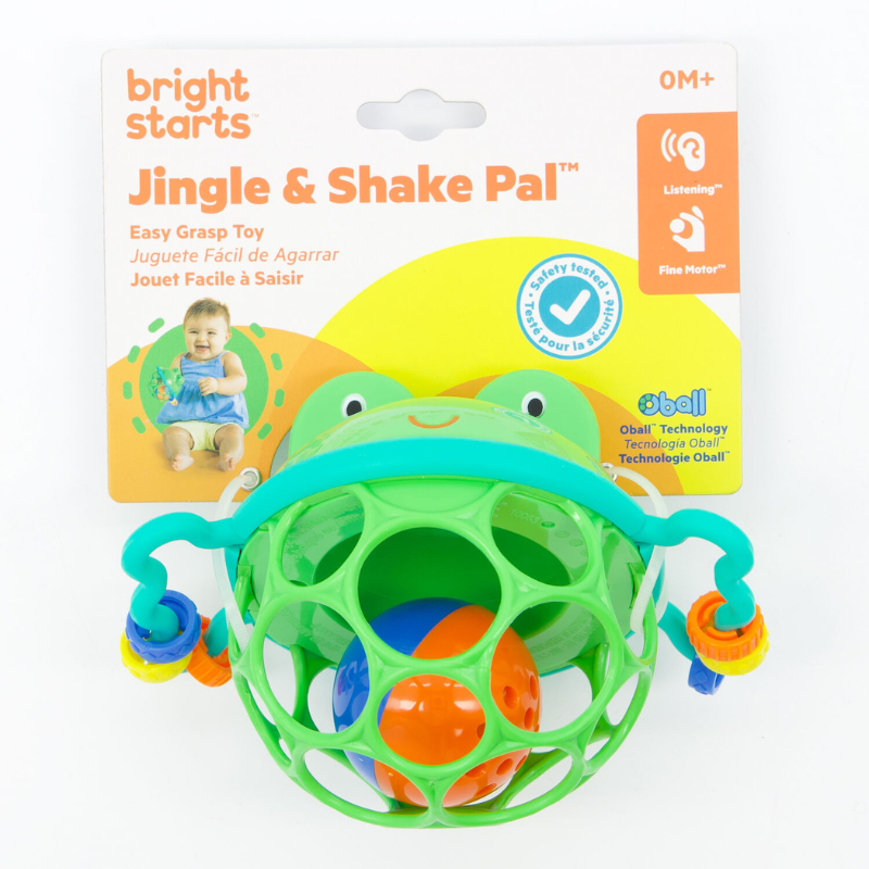 Bright Starts „Jingle & Shake Pal“ barškutis su Oball kamuoliuku