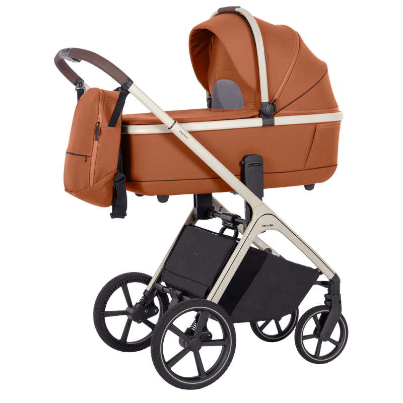 Vežimėlis 2in1 CARRELLO Vector CRL-6550 Coral Orange