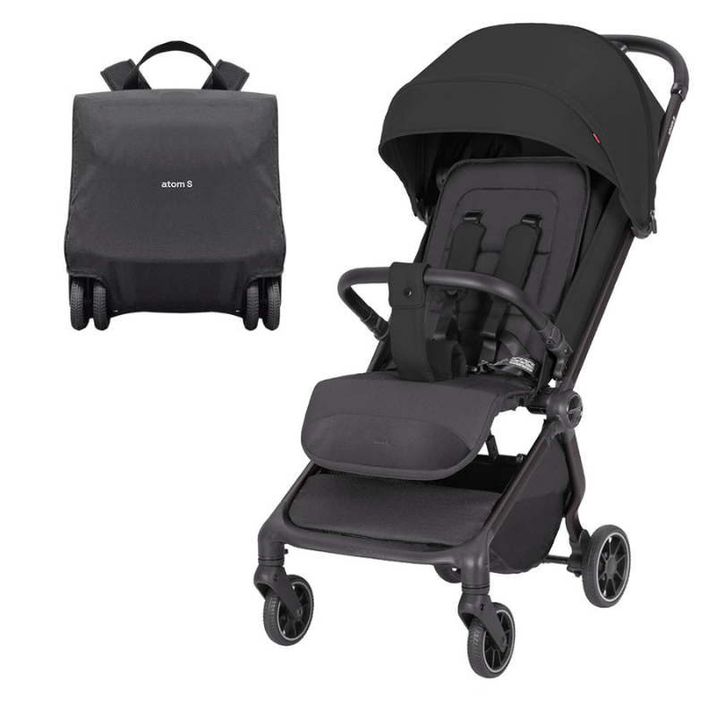 Vežimėlis CARRELLO Atom S CRL-5526 Storm Black