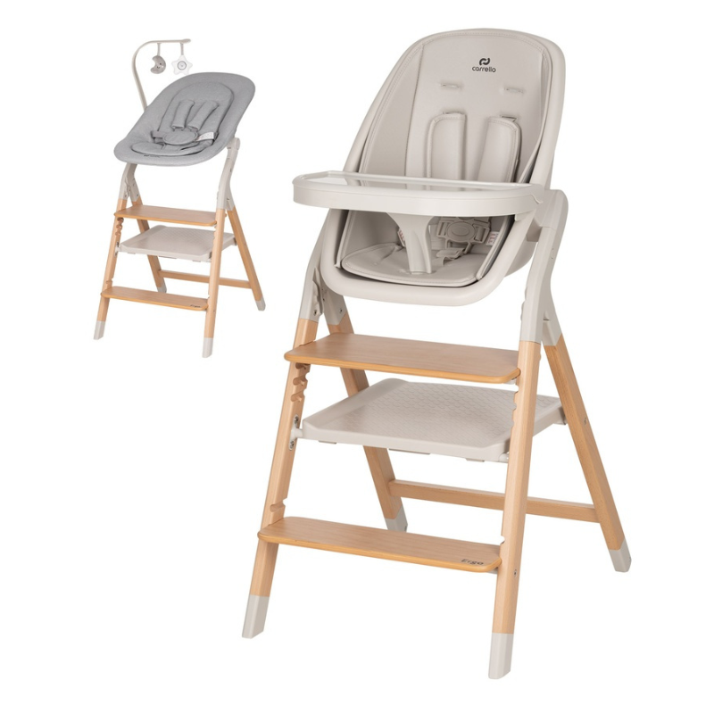 Carrello daugiafunkcinė maitinimo kėdutė ERGO CRL-16701 Linen Beige