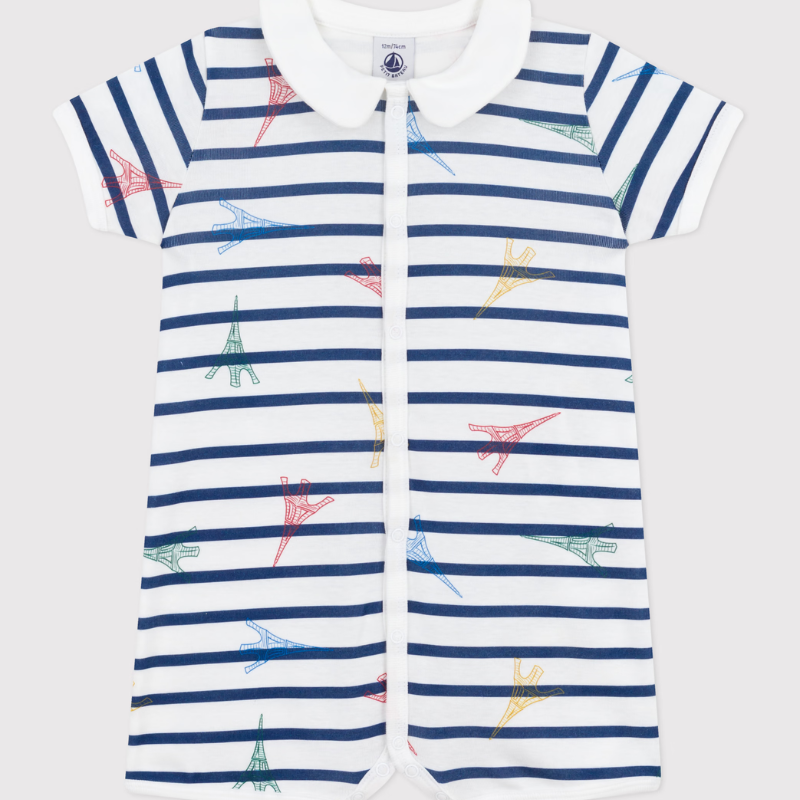 Petit Bateau romperis „Paris Stripes“